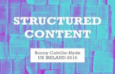 Structured Content UX Ireland