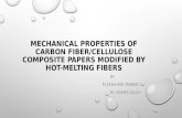 Mechanical properties of carbon fiber/cellulose blend