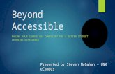 Beyond Accessible: Making Your Course ADA Compliant for a Better Student Learning Experience
