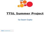 Ttsl summer projects