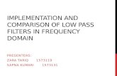 Implementation and comparison of Low pass filters in Frequency domain