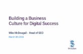 Building a business culture for digital success. A Stickyeyes Webinar, 9 March 2016