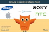 Samsung, Sony, Apple, HTC | Competitive Intelligence Report