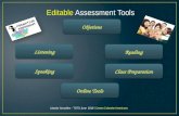 Editable Assessment tools