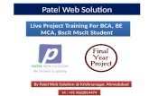 Live project training for bca be diploma mca bscit mscit students in ahmedabad