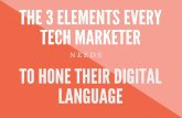 The 3 Elements Every Tech Marketer Needs to Hone Their Digital Language