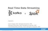 Real time data processing with kafla spark integration