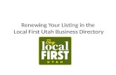 Local First Utah Listing Renewal Process