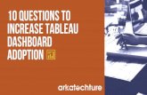 10 Questions to Increase Tableau Dashboard Adoption