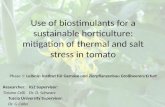 Use of biostimulants for a sustainable horticulture