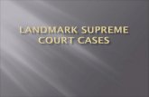 Supreme court cases landmark