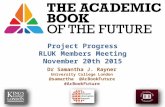 RLUK Warwick Meeting | Academic Book of the Future, Samantha Rayner