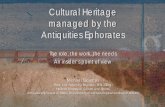 Cultural heritage managed by the antiquities ephorates