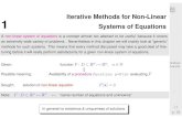 Iterative Methods for Non-Linear Systems of Equations