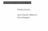 Deductivism, and David Hilbert's Grundlagen