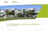 A Guide to Strata Titles - FINAL 010416