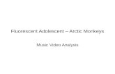 Fluorescent adolescent – arctic monkeys