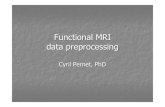 Functional MRI data preprocessing