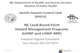 NC Lead-Based Paint Hazard Management Programs (LHMP and ...
