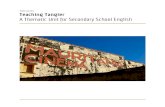 Teaching Tangier A Thematic Unit for Secondary School English