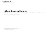Asbestos: Controls for Construction, Renovation (DS037)