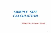 Sample  size calculation