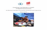Cooking Fuel Needs in Haiti: A Rapid Assessment
