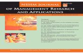 nshm journal of management research and applications