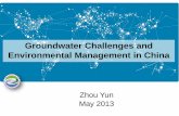 Groundwater Challenges and Environmental Management in China