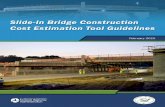 Slide-In Bridge Construction Cost Estimation Tool Guidelines