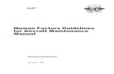 Human Factors Guidelines for Aircraft Maintenance Manual