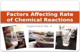 Factors affecting rate of chemical reactions