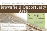 Brownfield Opportunity Area, Step 2, Nomination Study