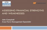 Assessing financial strengths and weaknesses