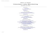 Volunteer Lake Monitoring: A Methods Manual