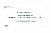 Report Writing Slides