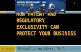 How Patent and Regulatory Exclusivity can Protect Your Medical Device Business