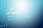 Develop the Success Mindset of the Entrepreneur