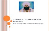 History of Nirankari Mission  with Special Ref, to Life of Rev. Buta Singh Ji Maharaj