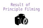 Results Of Principle Filming