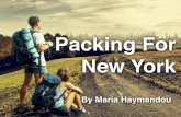 Packing For New York, by Maria Haymandou