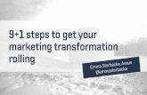 9 + 1 steps to get your Marketing Transformation rolling - Emma Storbacka, Avaus