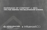 Marriage of Content + SEO: Tips for Keeping the Relationship Strong
