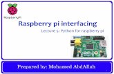 Raspberry Pi - Lecture 5 Python for Raspberry Pi