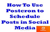 How To Use Postcron To Schedule Posts in Social Media