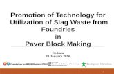 Foundry Slag Waste to Building Material