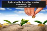 Options for the Accredited Investor