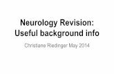 Useful background information for neurology revision.