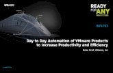 VMworld 2015: Day to Day Automation of VMware Products to Increase Productivity and Efficiency
