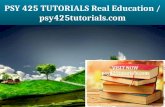 Psy 425 tutorials real education   psy425tutorials.com